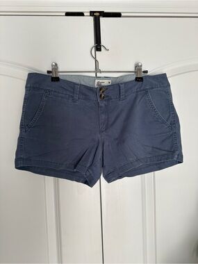 American Eagle Outfitters Slate Blue Cotton Blend Shorties